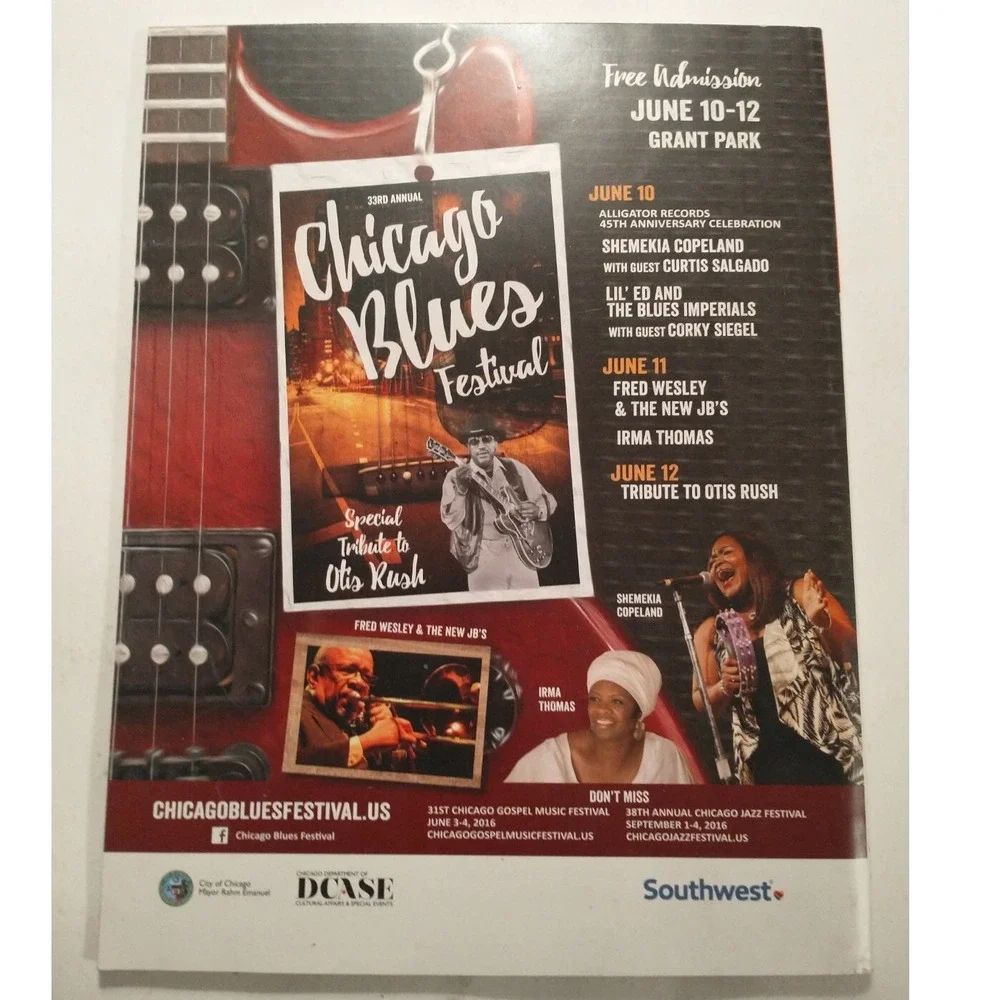 Living Blues Magazine Issue 242 April 2016 Preston Shannon Festival Guide